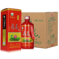 杜酱荷花酒 喜庆版 贵州茅台镇 53度香柔酱香型白酒 500ml*6瓶 整箱装