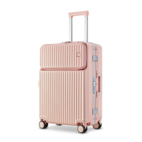 教廷卫队WISSEGUARD 前开盖商务拉杆箱行李箱登机旅行箱侧开口拉杆箱