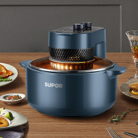 苏泊尔(SUPOR) 空气炸锅 5L大容量可视电炸锅 蒸汽嫩炸薯条机冷热双风循环双旋扭控制轻松炸整鸡 KJ50DQ75