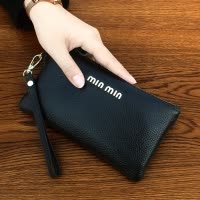 桂兰珊(Guilanshan) 头层类牛皮女士小包包手拿包时尚潮流零钱包手机包类女简约小手包