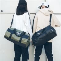桂兰珊（Guilanshan） 短途旅行包干湿分离鞋位健身包男女运动包出差包防水手提斜挎包圆筒包