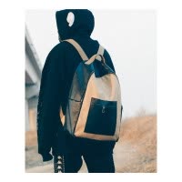 桂兰珊（Guilanshan） 书包男时尚潮流韩版潮2020新款双肩背包女原宿港风休闲 高中学生