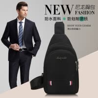 桂兰珊（Guilanshan） 胸包男士韩版潮包休闲防水小背包尼龙帆布单肩包斜挎包时尚男包包
