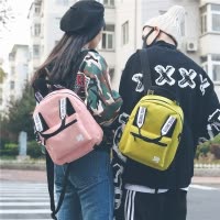 桂兰珊（Guilanshan） 双肩包男迷你小款个性手提两用背包情侣女生校园撞色书包