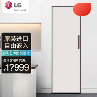 LG F381BE玉石白324L组合嵌入式 双风系 单独/组合嵌入 智能变频压缩机 纤薄超薄设计 冷冻冰箱
