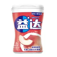 益达(Extra) 清香蜜桃味56g约40粒 口香糖木糖醇多瓶组合装大瓶随身薄荷味零食糖果