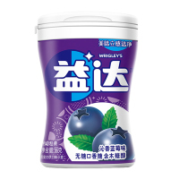 益达(Extra) 沁香蓝莓味56g约40粒 口香糖木糖醇多瓶组合装大瓶随身薄荷味零食糖果