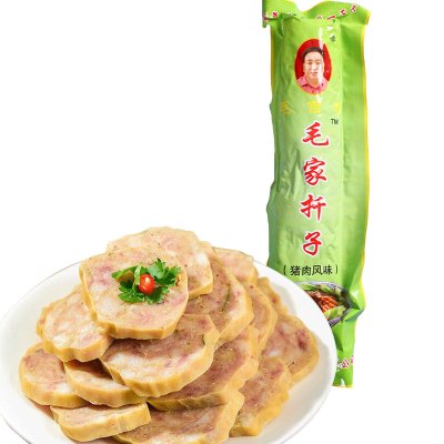 毛家扦子猪肉味450g/袋徐州沛县特产熟食香肉毛家扦子焖子卷煎
