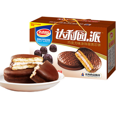 达利园 巧克力派1000g/箱 面包饼干蛋糕零食早餐食品糕点代餐礼盒