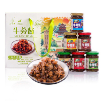 汇尔康牛蒡酱下饭酱徐州特产麻辣黑胡椒六种口味下饭菜拌饭礼盒