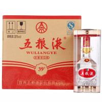 【可开发票 保证正品】五粮液39度 新普五水晶装 500ml*6瓶浓香型白酒整箱