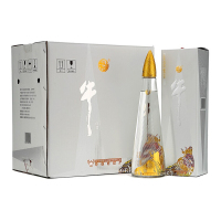 [可开发票 保证正品]牛栏山二锅头 43度 牛角尖 浓香型礼盒白酒500ml*6瓶整箱装(含3个礼品袋)