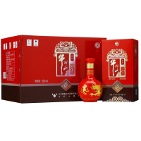 [可开发票 保证正品]牛栏山二锅头52度 百年红10十年 500ml*6瓶整箱装 浓香型婚宴喜酒