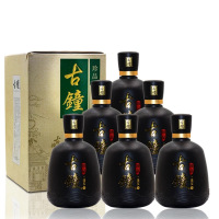 北京红星二锅头珍品46度古钟珍品二锅头 清香型白酒 450ML*6瓶整箱 新老包装随机发货