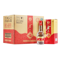 五粮液股份公司出品金六福四星52度500ml*6瓶装浓香型婚宴喜酒纯粮食白酒水商务送礼盒装白酒整箱