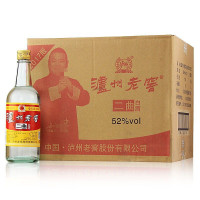 泸州老窖52度白酒 二曲500ml*12瓶 浓香型白酒整箱
