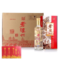 泸州老窖股份52度老泸州共赏500ML*6瓶整箱装(内含三个礼品袋)送礼整箱 保真