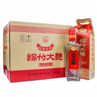 四川绵竹大曲醇和经典(原纯粮经典)52度 500ml*12瓶整箱装 浓香型白酒 保真