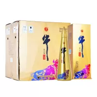 北京牛栏山二锅头52度白酒 金牛角尖500ml*6瓶整箱浓香风格白酒 正品保真
