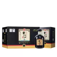 百年牛栏山52度白酒京味小坛 黑瓶 浓香型白酒 500ml*6 整箱装 正品保真 假一赔十