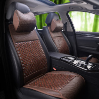 夏季竹片小蛮腰汽车坐垫单片竹子凉席席麻将通用单座垫凉垫透气