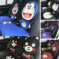 汽车坐垫卡通机器猫夏季凉垫四季通用单片座垫套女可爱熊本熊