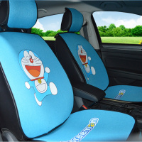 美国队长粉红豹布朗熊座垫亚麻汽车坐垫四季哆啦A梦网红女神卡通