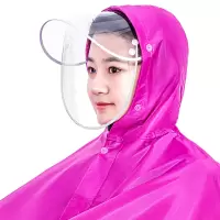 电动车雨衣雨披摩托车雨衣时尚透明帽檐加大加厚男女雨披