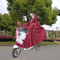 电动车雨衣雨披提花牛津加大加厚遮脚单双自行车电瓶车摩托车雨衣