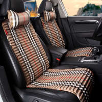 夏季通用小蛮腰荞麦透气女蓼荞堂汽车坐垫座套荞行健ins网红潮牌