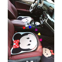 夏季可爱汽车坐垫单片车用卡通前排单个座垫屁垫夏天车上后座垫女