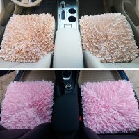 原创花瓣汽车坐垫单个屁屁垫单片无靠背夏蕾丝座垫夏季垫通用女神