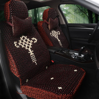夏天木珠汽车坐垫奔驰探岳普拉多夏季珠子座套透气玉石凉垫座椅垫
