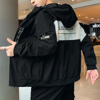 秋冬新款青年潮流韩版时尚夹克百搭上衣休闲外套男士