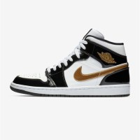 Nike 耐克男鞋 美国正品Air Jordan 1黑红禁穿AJ1男士中帮篮球鞋554724-601