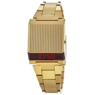 宝路华Bulova 欧美腕表 新款Gold-Tone 时尚百搭商务 钢带石英表男表97C110