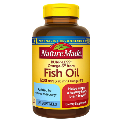 天维美Nature Made 鱼油 1200毫克软胶囊,含有Omega-3 120粒 海外直邮