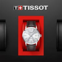 天梭(TISSOT) 瑞士名表 经典梦想系列 男士商务时尚 银色表盘自动机械手表T129.407.16.031.00