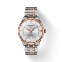 天梭(TISSOT) 杜鲁尔系列 男女同款商务时尚 银色表盘自动机械手表腕表 T139.807.22.038.00