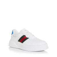 古驰(GUCCI)男鞋 Signature Web Low Top 标志性织带低帮运动鞋时尚经典百搭休闲板鞋 全球购