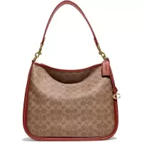 蔻驰(COACH)女包 Coated Canvas Signature Cary 休闲时尚百搭单肩包