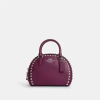 蔻驰(COACH)女包 | Sydney Satchel With Rivets时尚百搭搭肩包