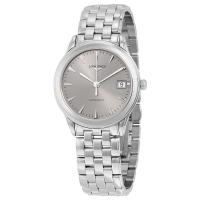 浪琴(LONGINES)男士 La Grande Classique 不锈钢银色表盘经典时尚机械手表
