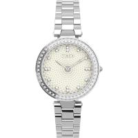 天美时(Timex) 经典时尚32 毫米装饰水晶表圈 3 指针手链女士石英手表