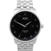 美度(Mido) 男士 Baroncelli Jubilee 不锈钢黑色表盘时尚百搭机械手表M0376081105200