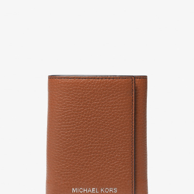 Michael Kors Logo(迈克科尔斯)男士真皮青铜色硬件多夹层多卡位多功能卡类钱包39H3LGFE6L