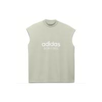 专柜海外购Adidas Originals三叶草中性款式透气运动背心男女同款光晕绿IA3444