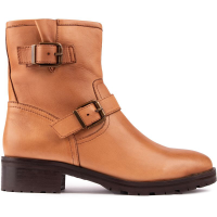 代购美国SOLE Gala 机车靴棕褐色女式专柜靴子时尚休闲耐磨防滑舒适短筒靴