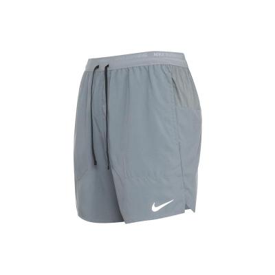 耐克NIKE 官方正品 Dri-FIT 纯色Logo印花直筒速干男士烟灰色透气运动短裤 DM4742-084