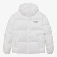 北面(The North Face)男士RIVERTON 羽绒服冬季新款轻量防风保暖经典微标连帽夹克棉服